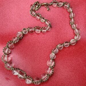 Elegant Clear Beaded Necklace
